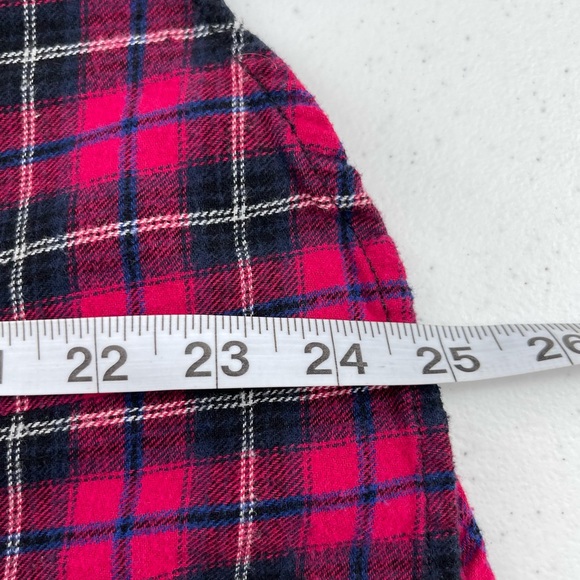 YMI Button Up Plaid Hooded Shirt Size Medium - Picture 12 of 14